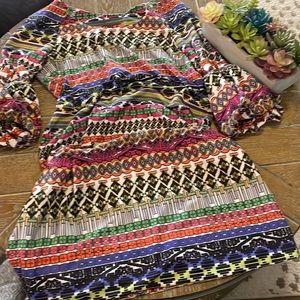 Isle by Melis Kozan, shift dress, puff sleeves, Size Small.